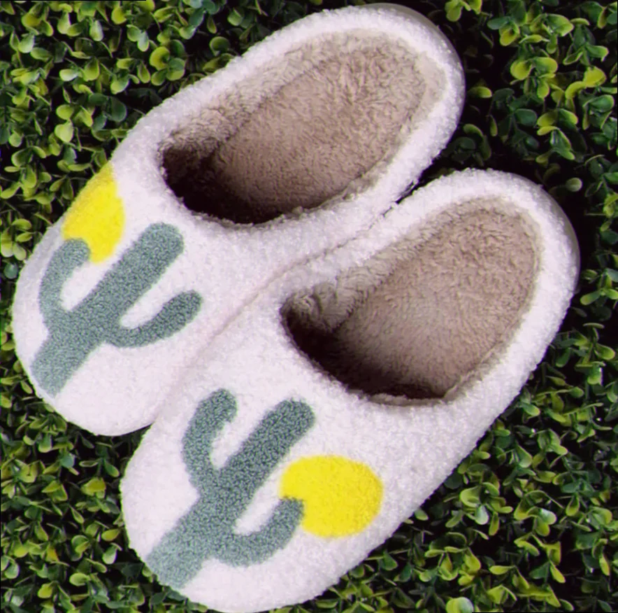 cactus house slippers